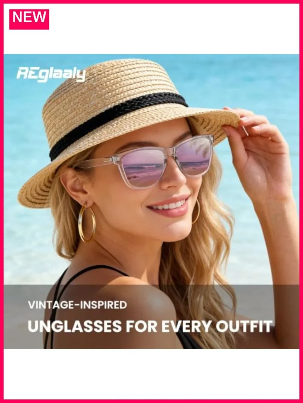 Polarized Retro Square Sunglasses for Women Men UV Protection Shades